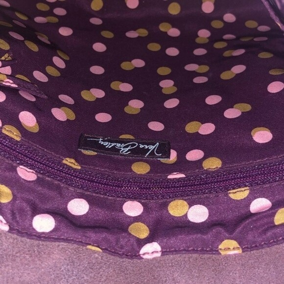 Vera Bradley Tweed and Suede Cinch Tote Purse - Picture 5 of 8